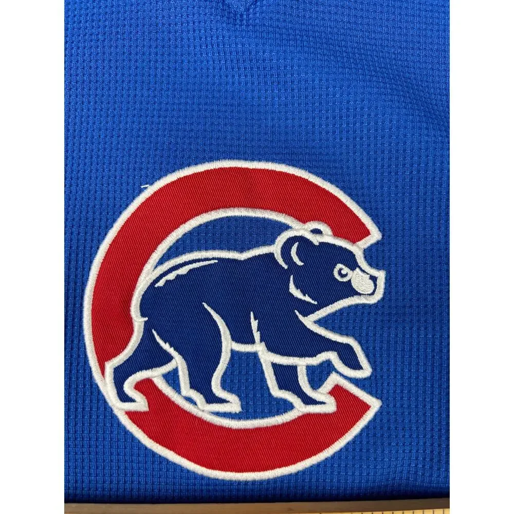 Majestic Chicago Cubs 2X Baseball Jersey Pullover Walking Bear Logo #855